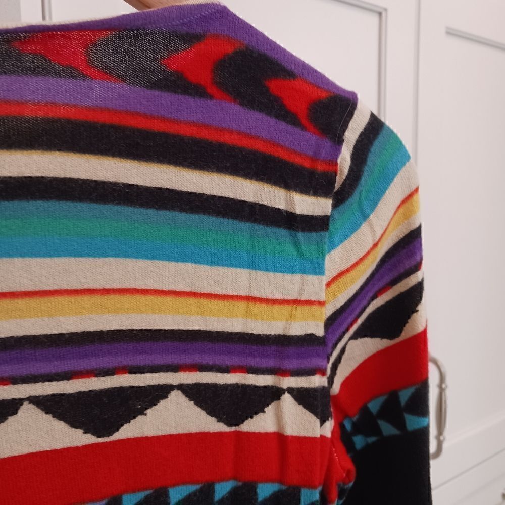 Chaps Cotton Aztec Print Sweater Pullover - Picture 6 of 8